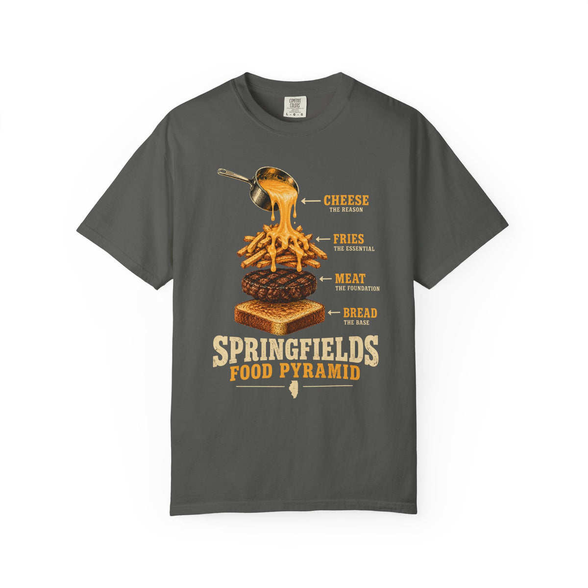 Springfield's Food Pyramid Horseshoe T-Shirt