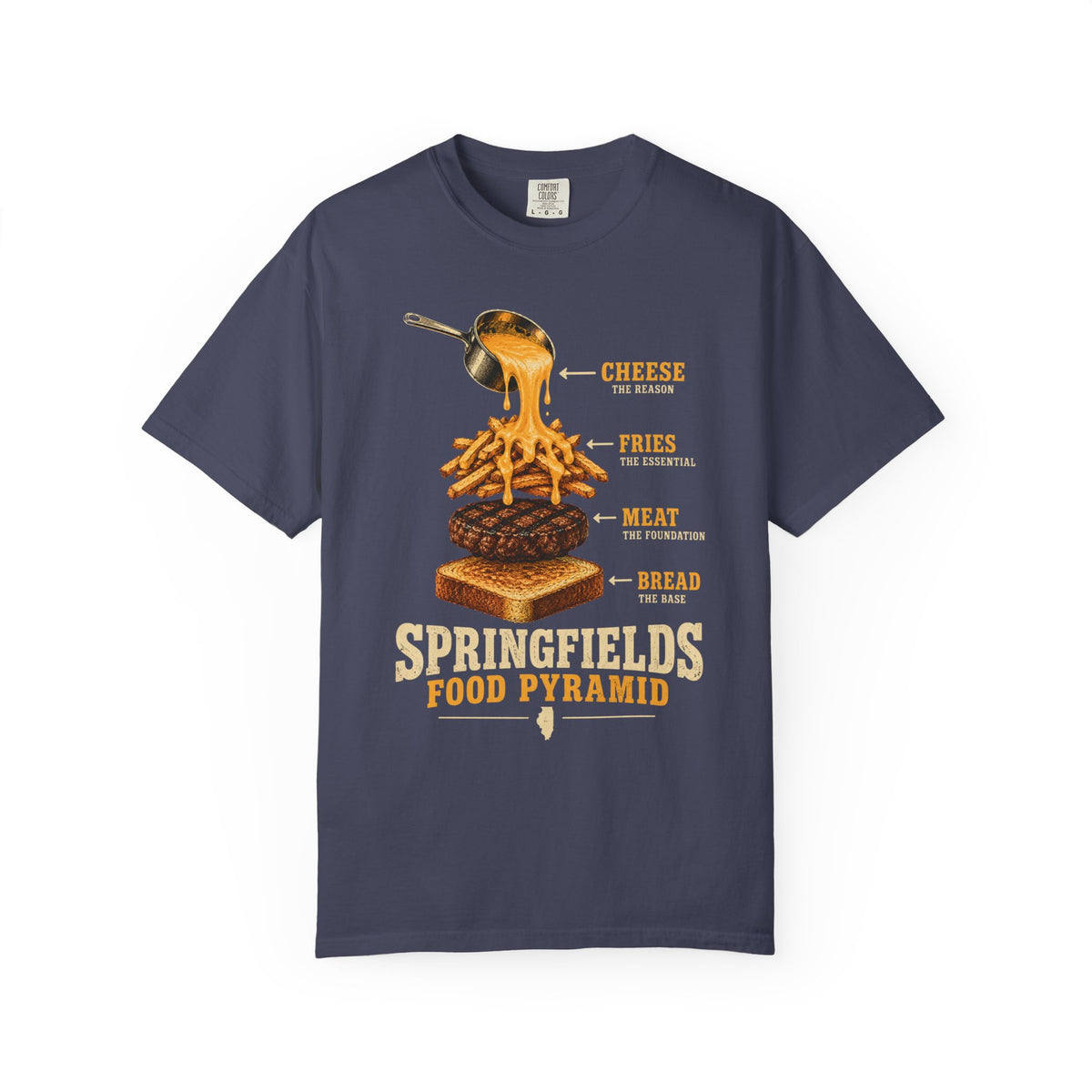 Springfield's Food Pyramid Horseshoe T-Shirt