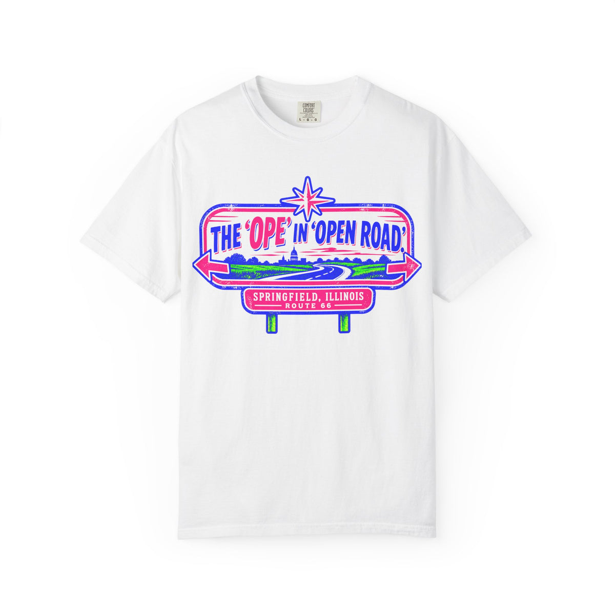 Ope-n Road Neon Sign T-Shirt