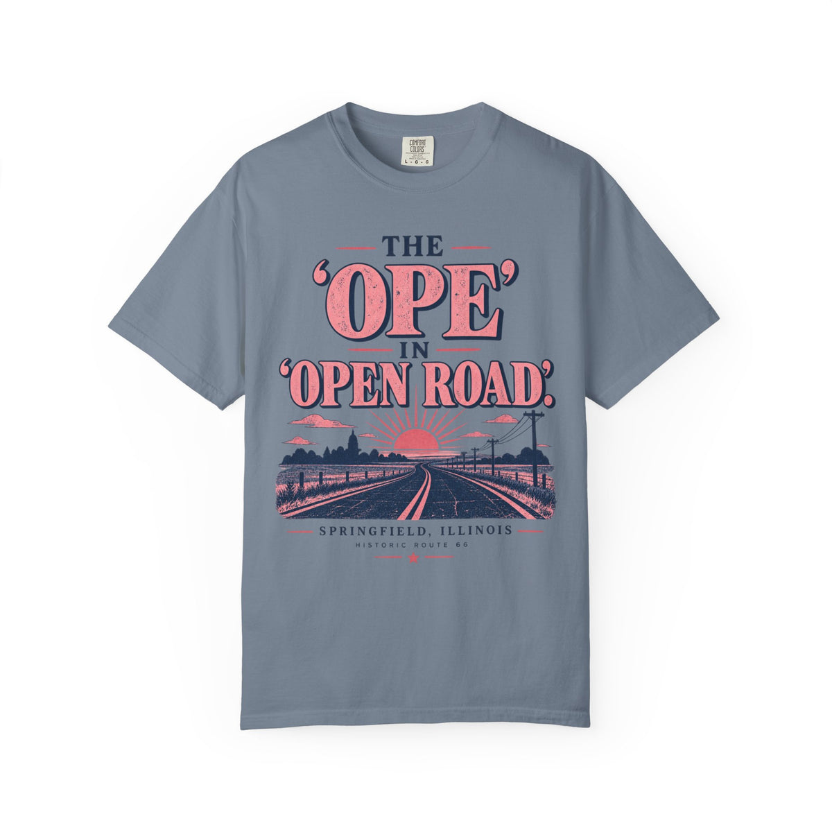 Ope In Open Road Pink Sunset T-Shirt