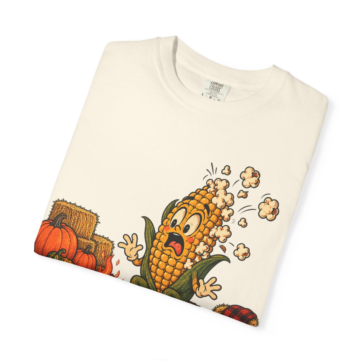 Corn Popping By Bonfire T-Shirt