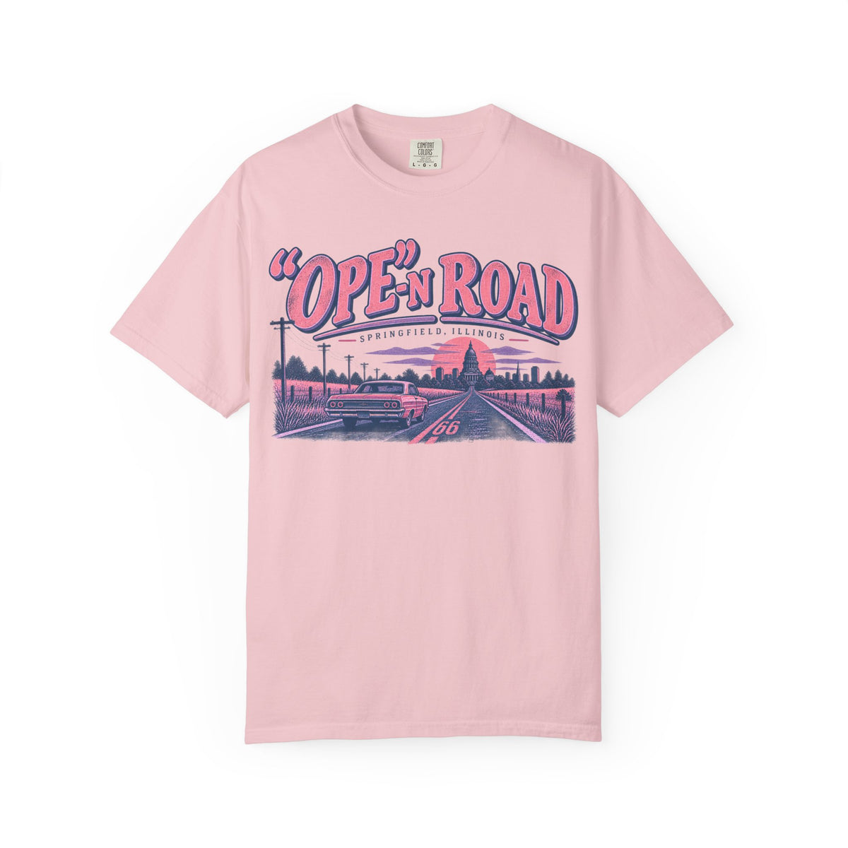 Ope-n Road Vintage Pink and Violet T-Shirt