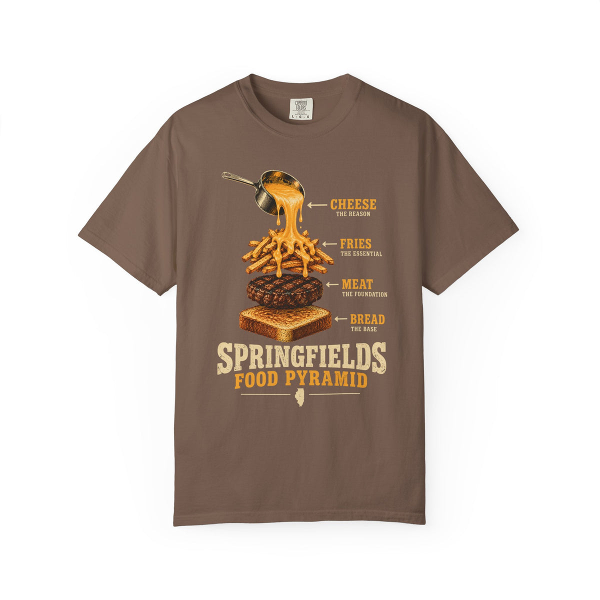Springfield's Food Pyramid Horseshoe T-Shirt