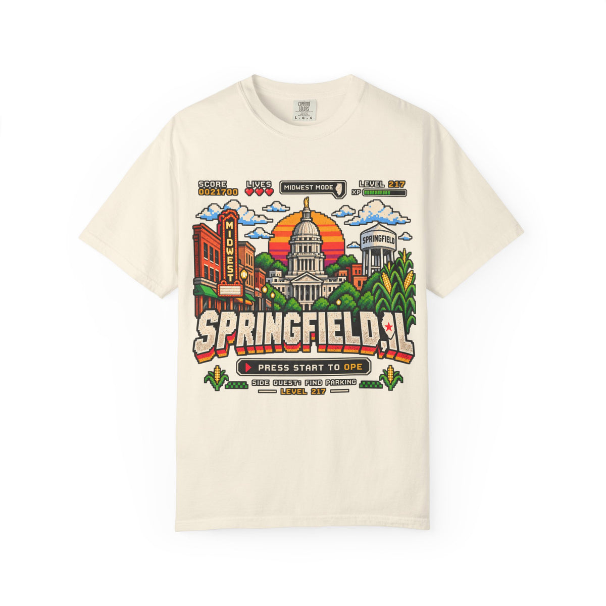 Springfield IL Game Mode T-Shirt