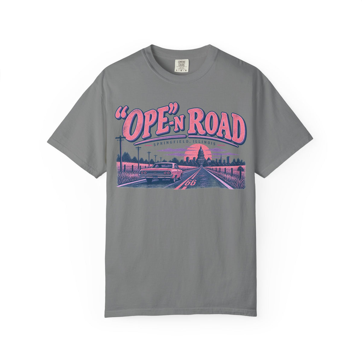 Ope-n Road Vintage Pink and Violet T-Shirt