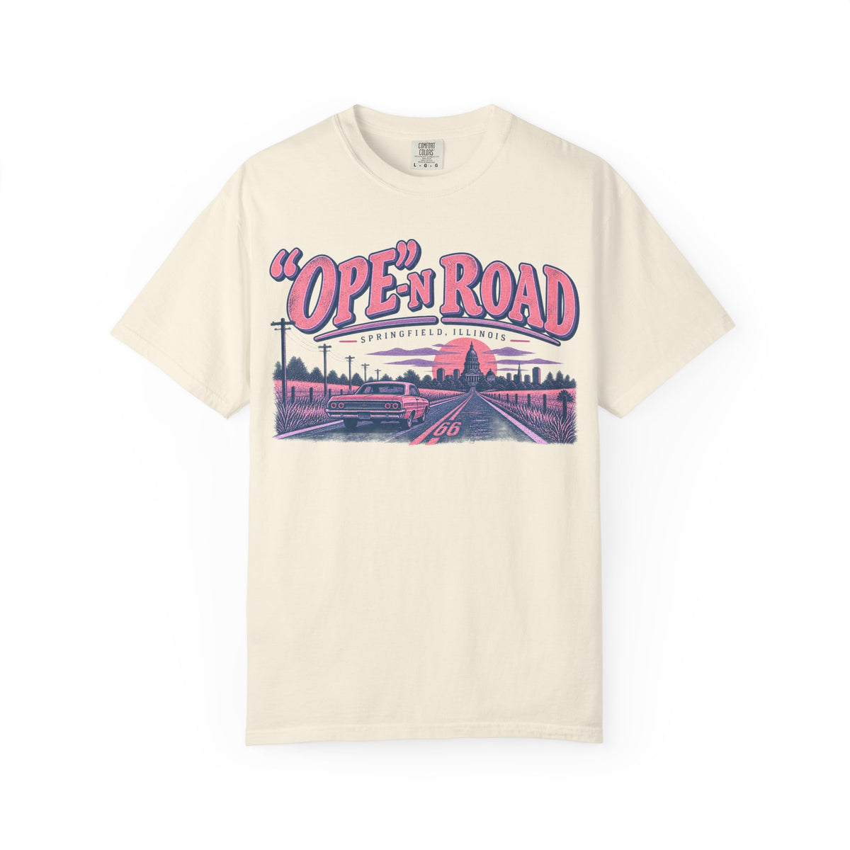Ope-n Road Vintage Pink and Violet T-Shirt