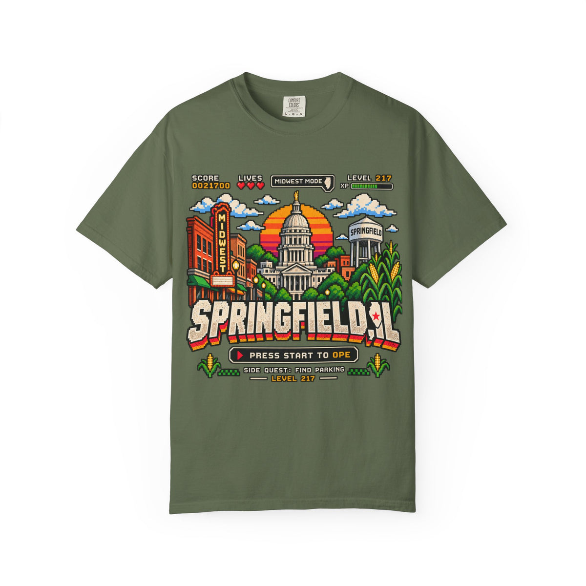 Springfield IL Game Mode T-Shirt