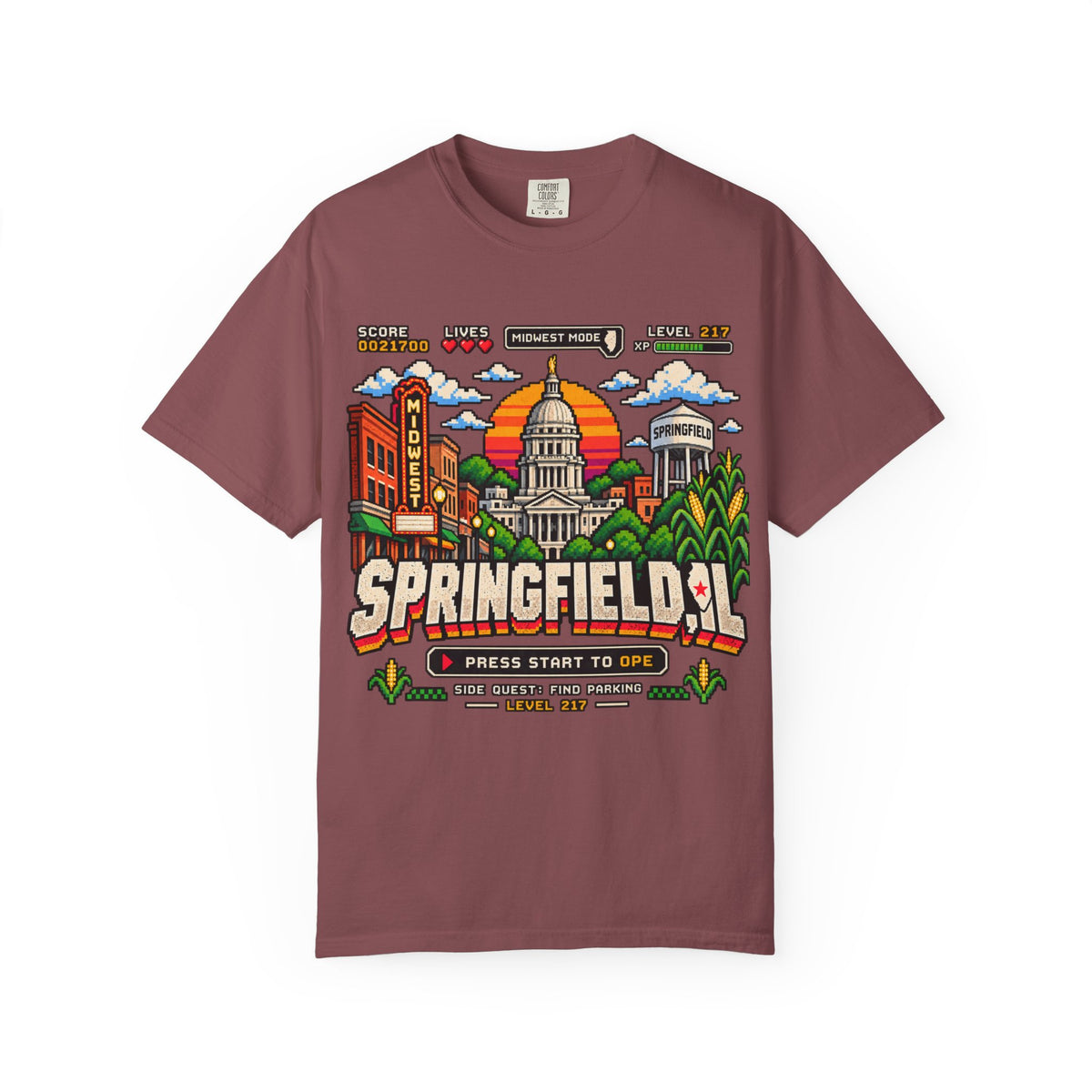 Springfield IL Game Mode T-Shirt