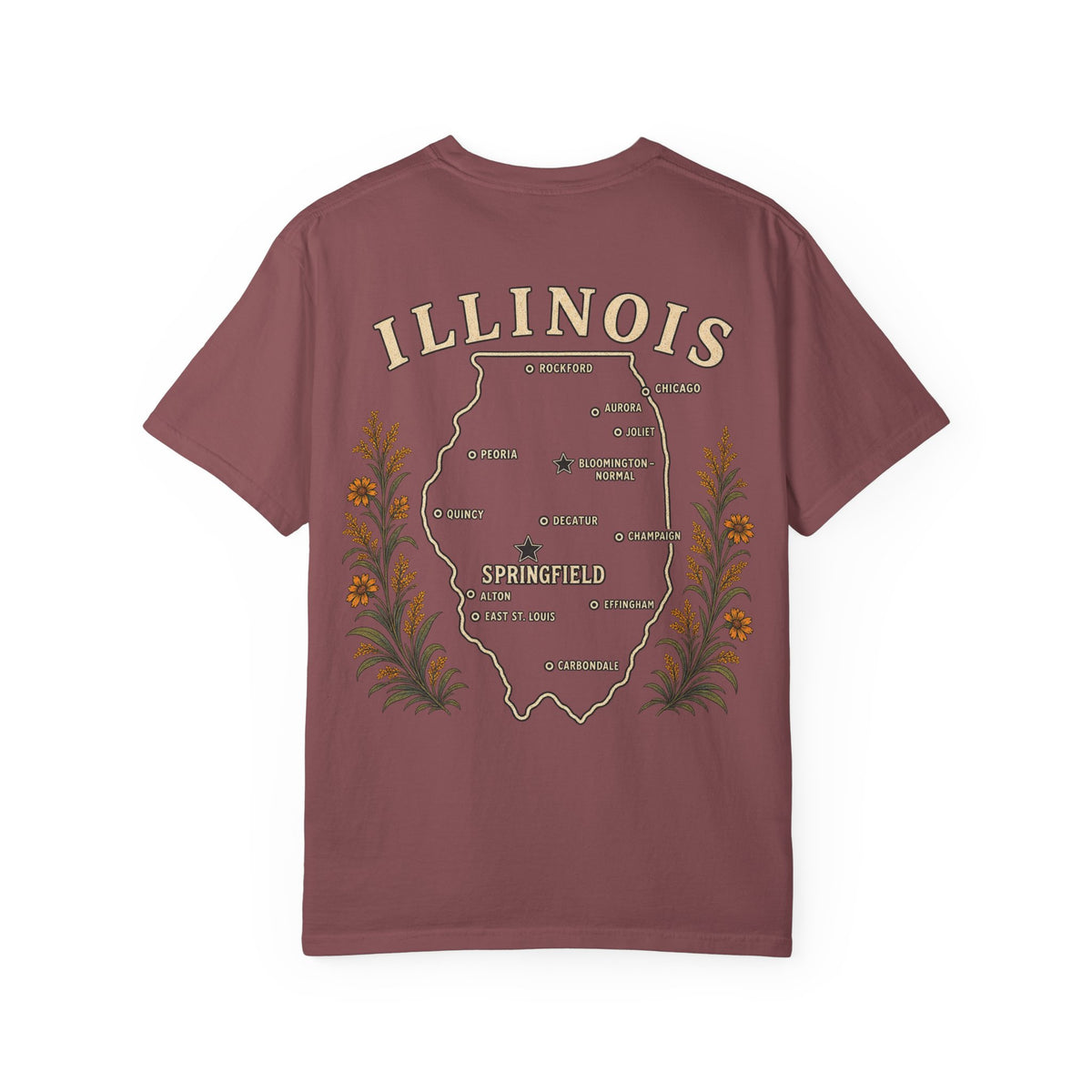 Springfield Autumn Map T-Shirt