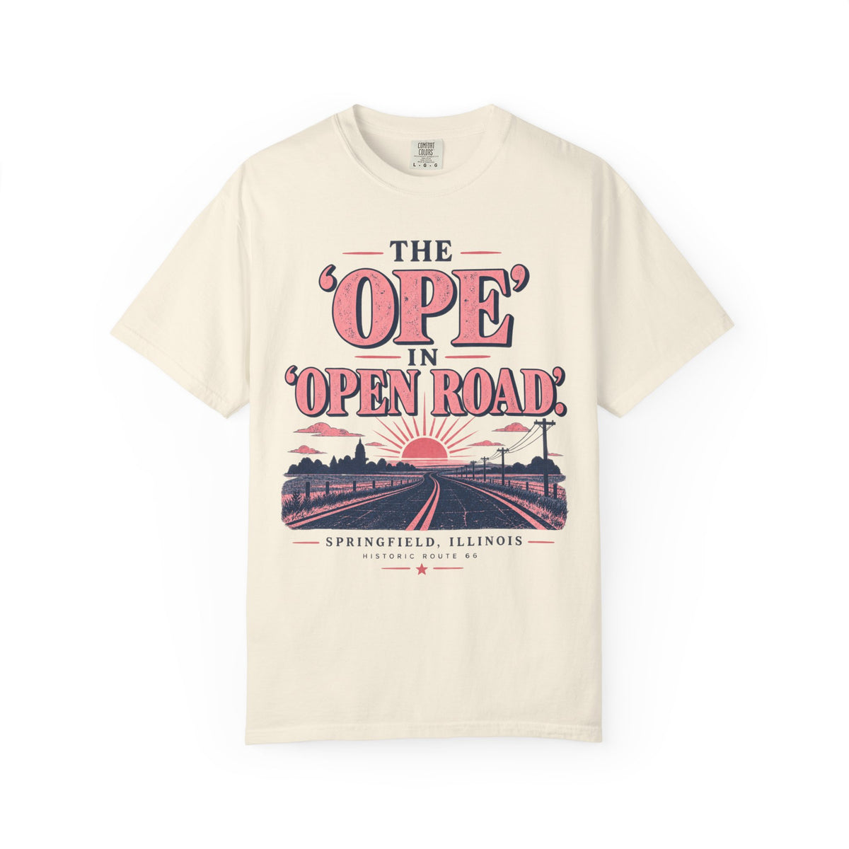 Ope In Open Road Pink Sunset T-Shirt