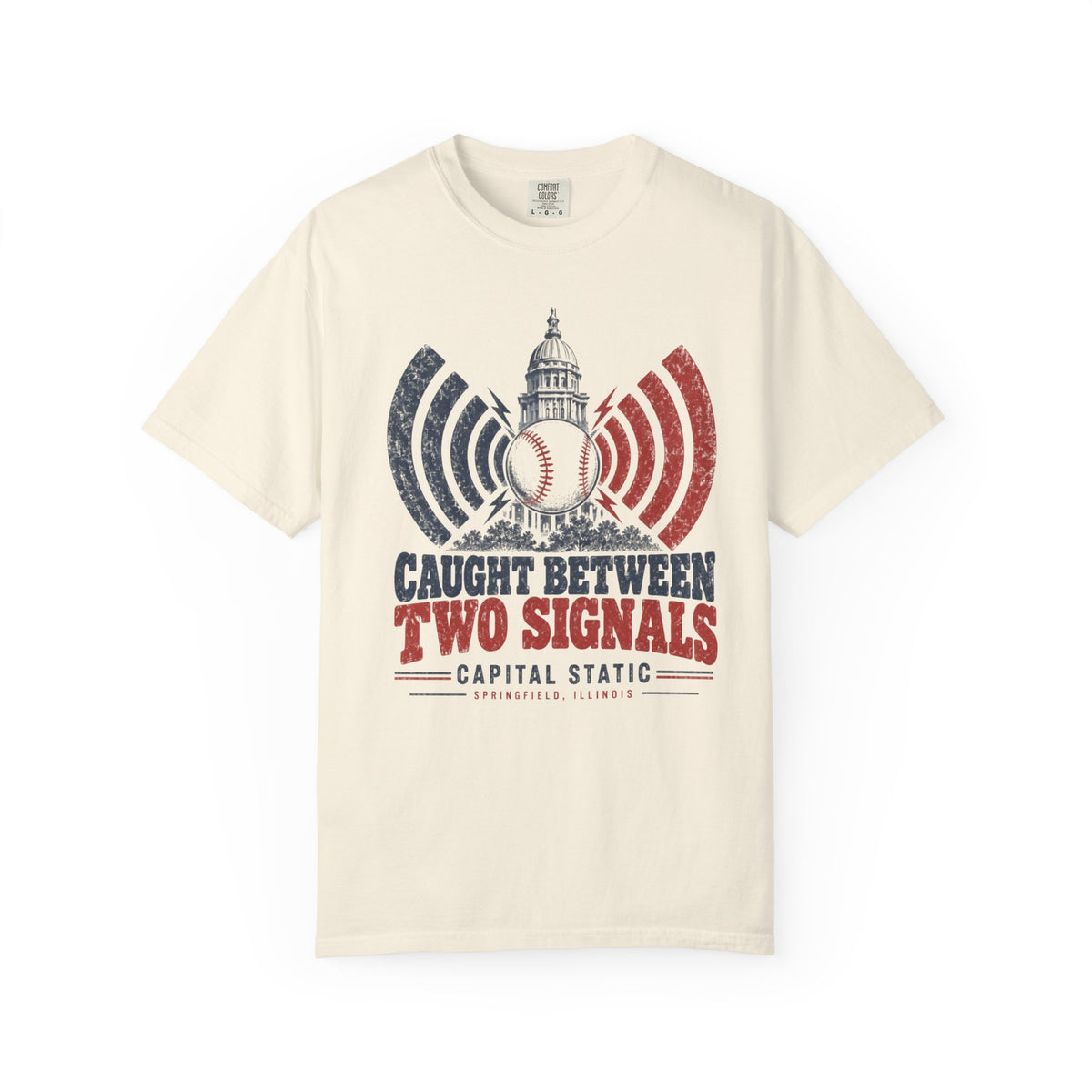 Baseball Caught Between Two Signals T-shirt