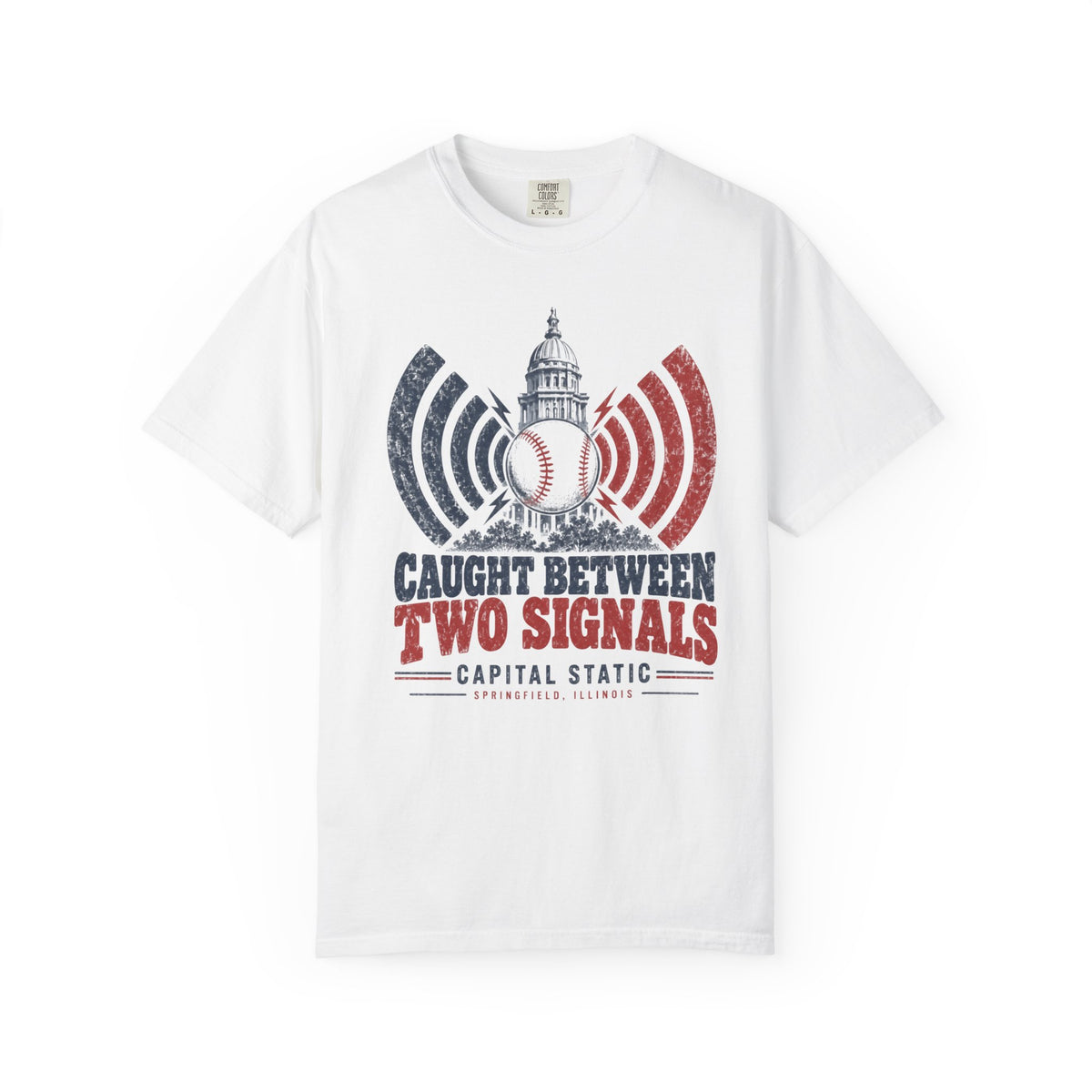 Baseball Caught Between Two Signals T-shirt