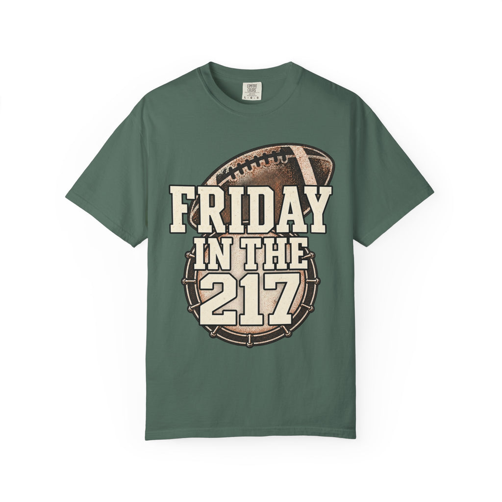 Friday In The 217 Football Drum T-Shirt