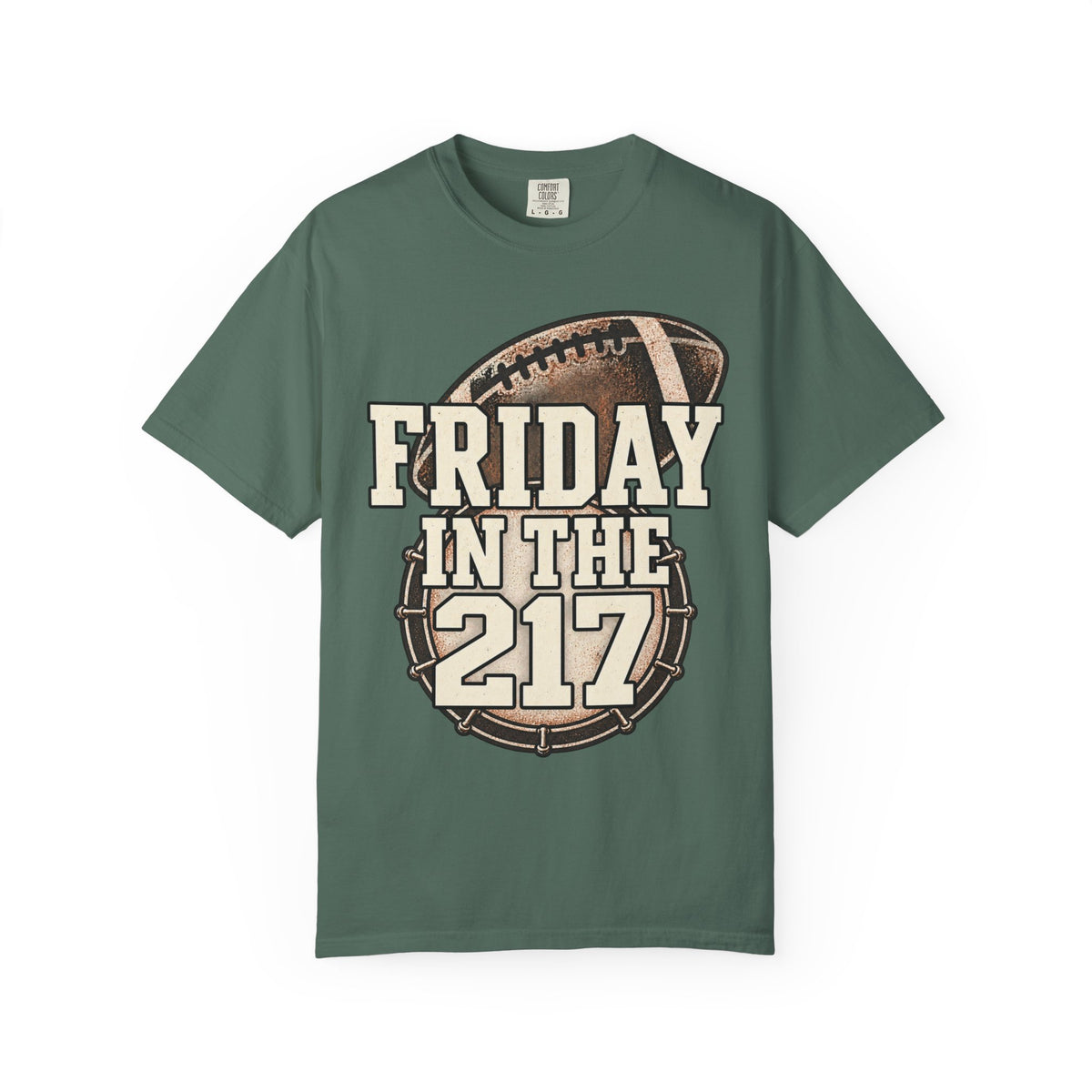 Friday In The 217 Football Drum T-Shirt