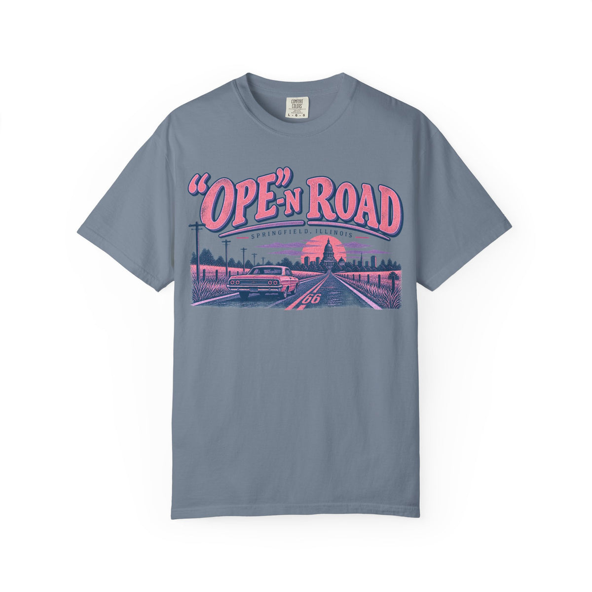 Ope-n Road Vintage Pink and Violet T-Shirt
