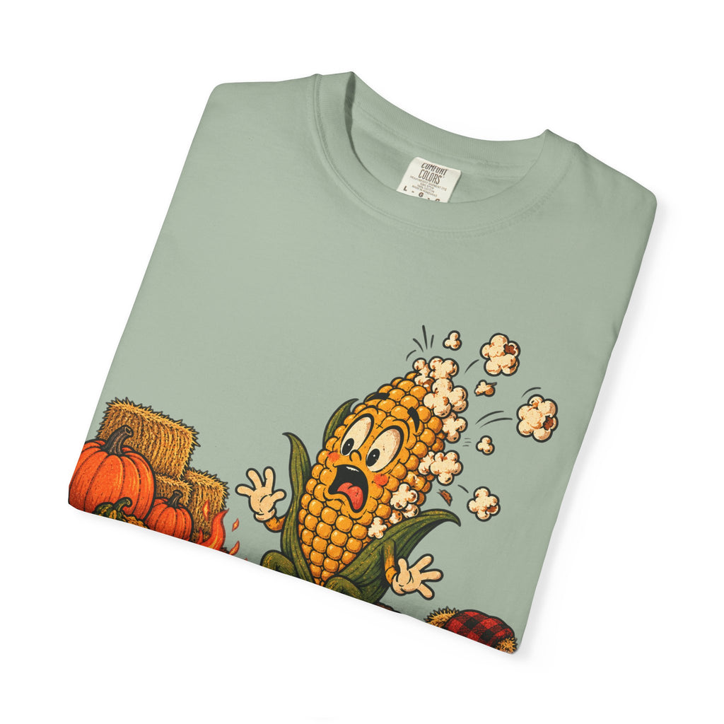 Corn Popping By Bonfire T-Shirt