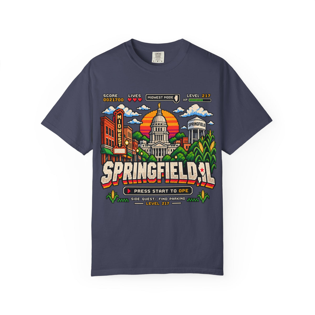 Springfield IL Game Mode T-Shirt