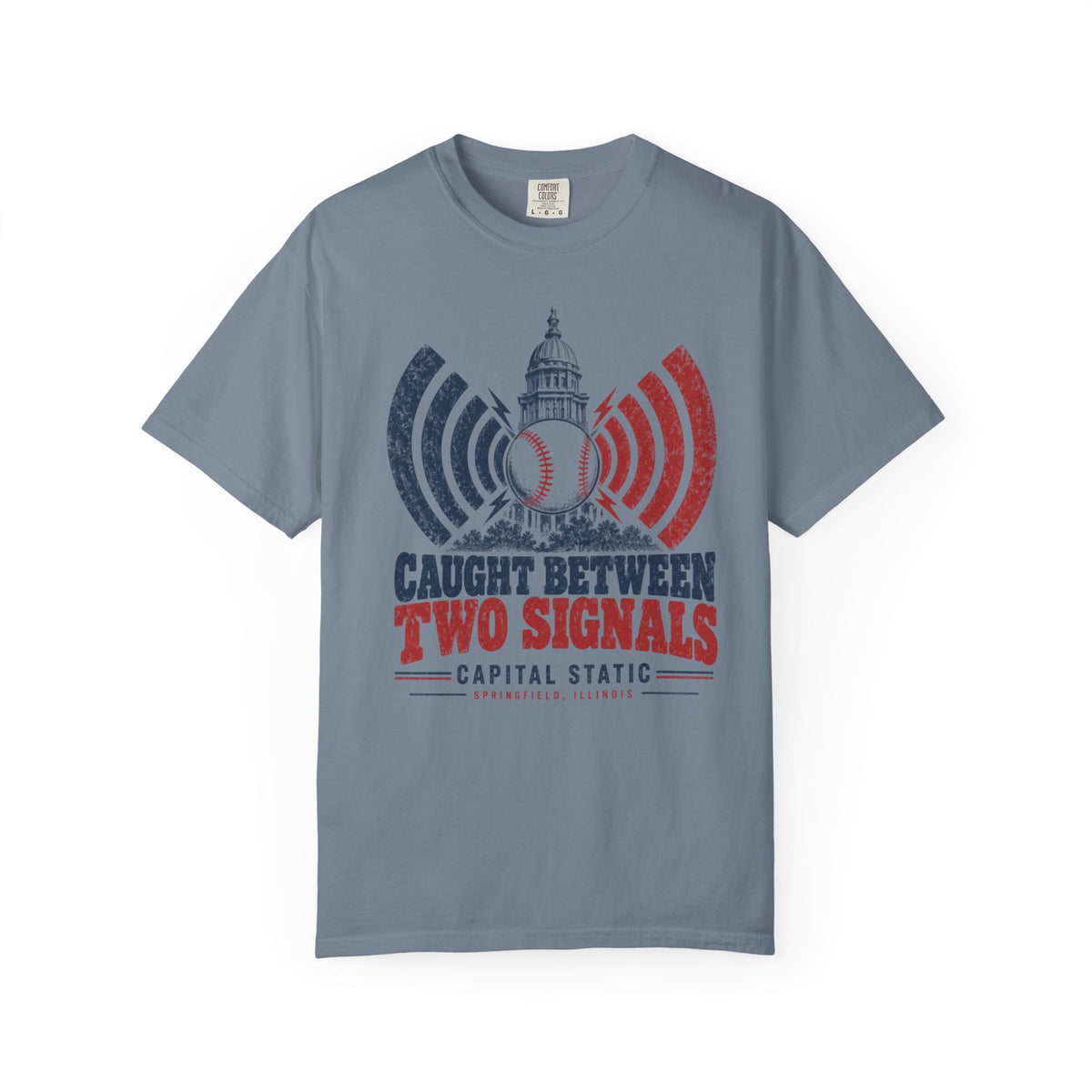 Baseball Caught Between Two Signals T-shirt