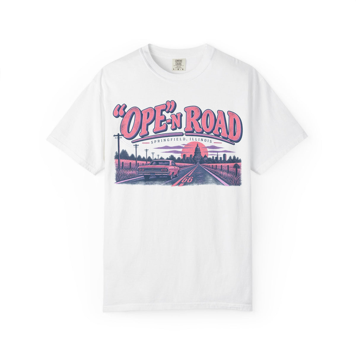 Ope-n Road Vintage Pink and Violet T-Shirt