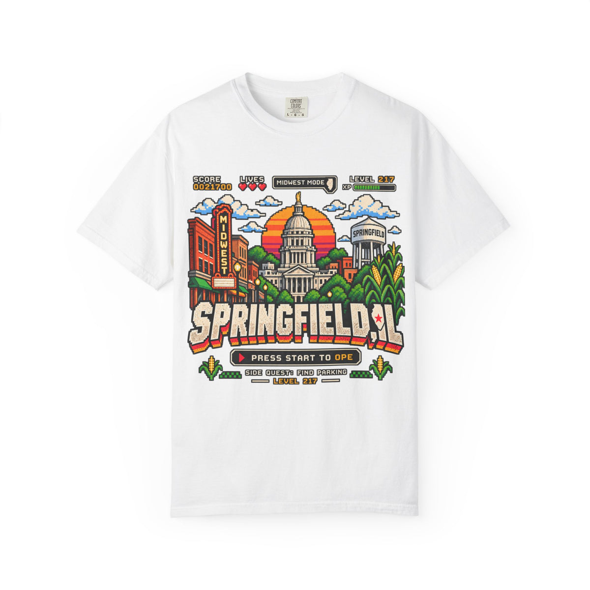 Springfield IL Game Mode T-Shirt