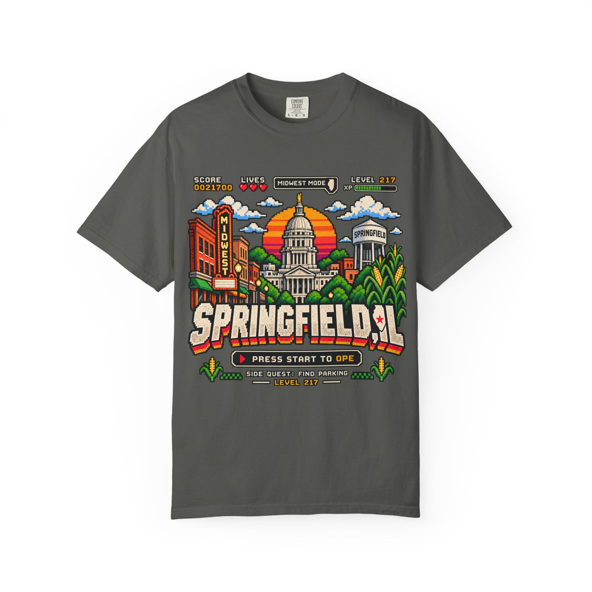 Springfield IL Game Mode T-Shirt