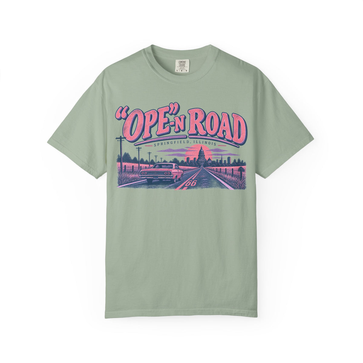 Ope-n Road Vintage Pink and Violet T-Shirt