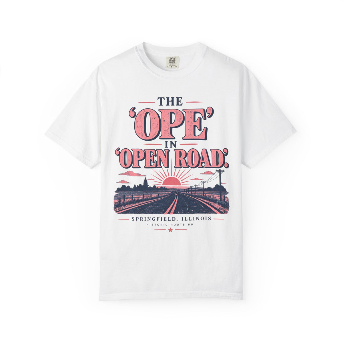 Ope In Open Road Pink Sunset T-Shirt