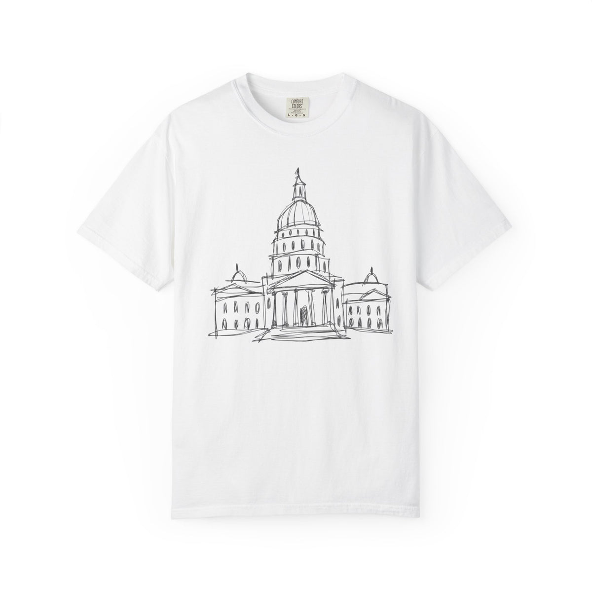 Illinois State Capital Building Doodle T-Shirt