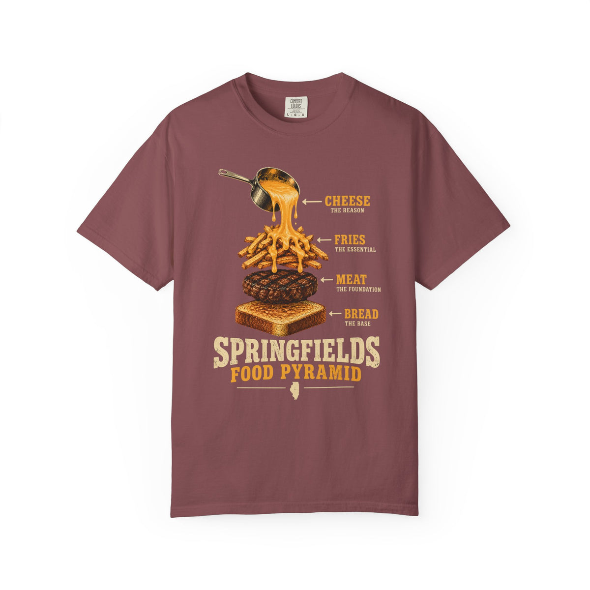 Springfield's Food Pyramid Horseshoe T-Shirt