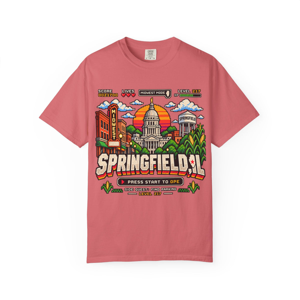 Springfield IL Game Mode T-Shirt