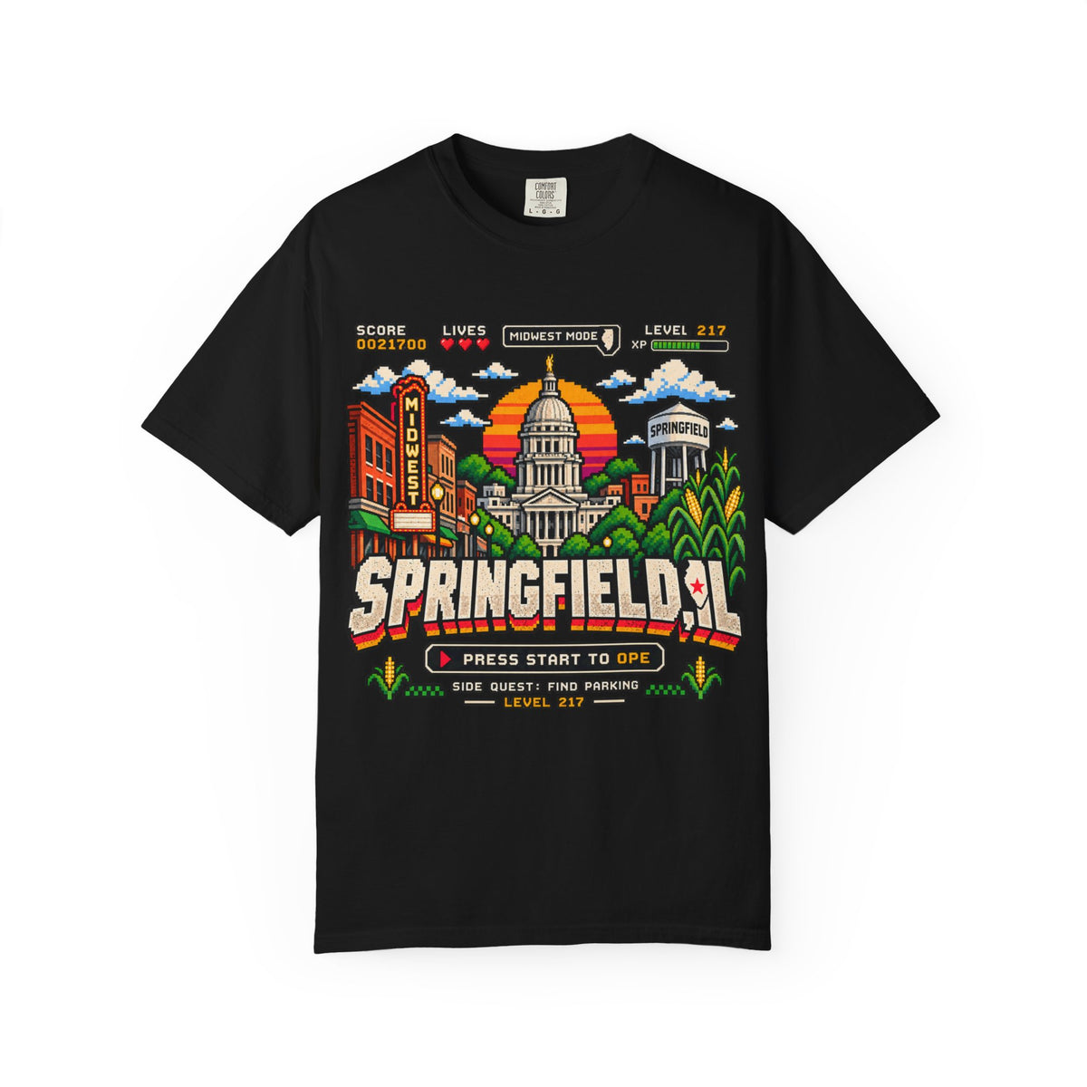 Springfield IL Game Mode T-Shirt