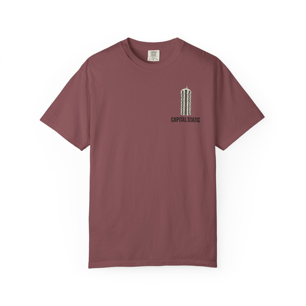 Downtown Springfield Hotel Static Chest T-Shirt