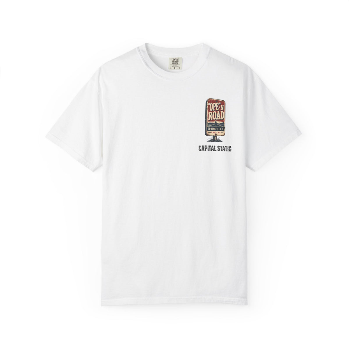 Ope-n Vintage Sign Capital Static Logo T-Shirt