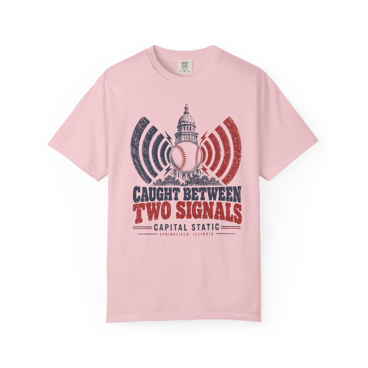 Baseball Caught Between Two Signals T-shirt